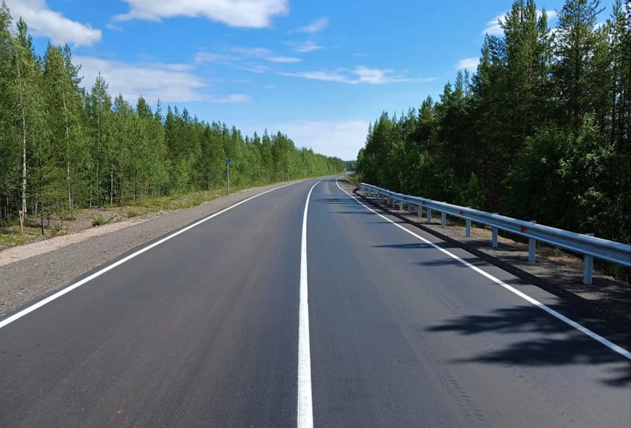 В Мурманской области завершен ремонт участка трассы Умба – Кандалакша